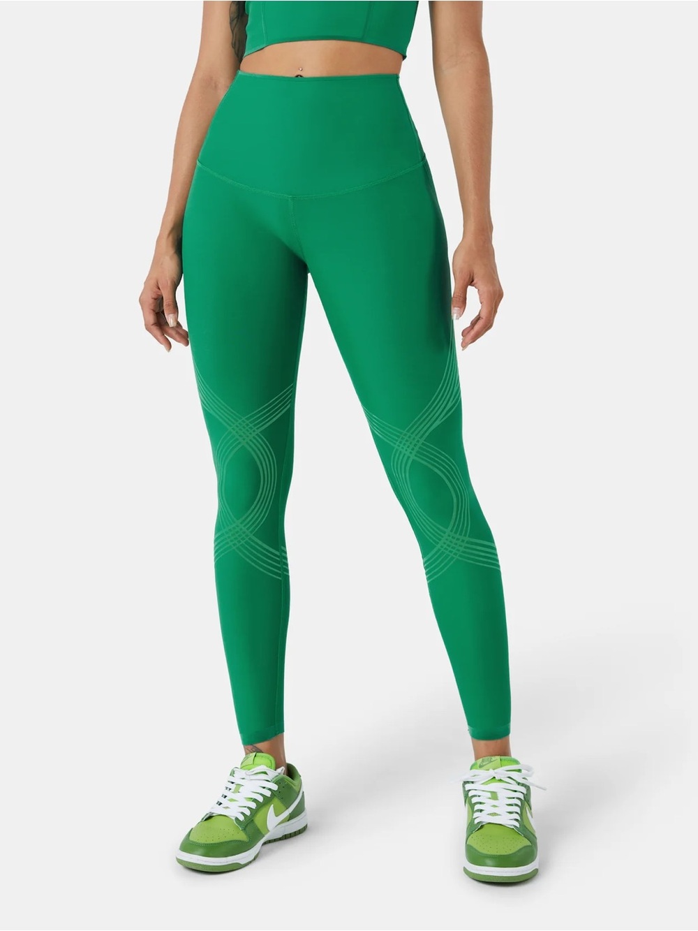Fanka Body Sculpt 7/8 Leggings (Reversible Wear) – Oasis Green – 6 (Medium)